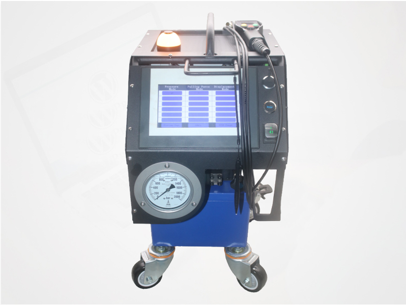 Ultra-high-pressure hydraulic cylinders and jacks featuring a self-locking nut design; operating pressure of 200 MPa and a rated capacity of 200 tons